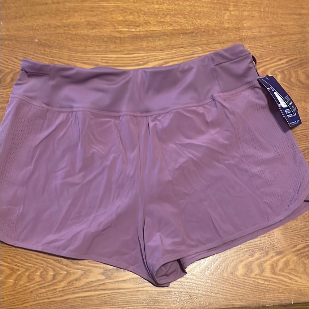 🟪 Champion Women’s High Rise Sport Shorts (size L) NWT